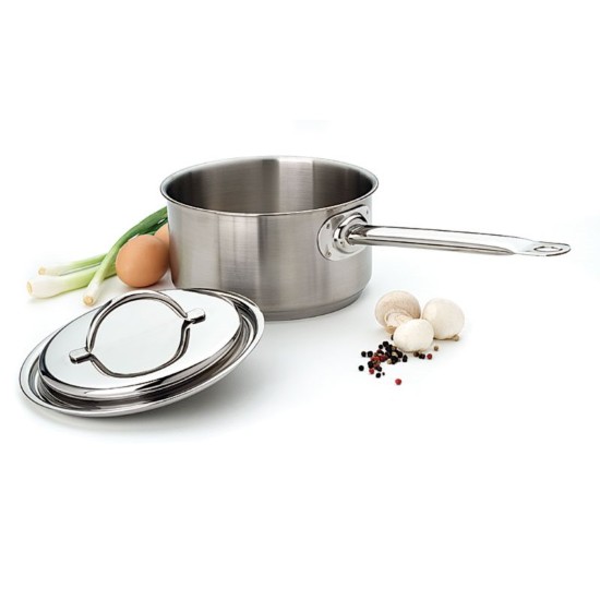 Pentola in acciaio inox, con coperchio, 14 cm/1 L, "Resto" - Demeyere