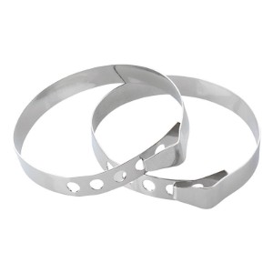 Set van 6 ringen voor vlees, roestvrij staal - Westmark