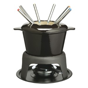 Set per fonduta da 8 pezzi, realizzato in ghisa smaltata - di Kitchen Craft