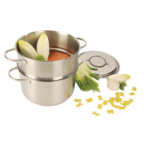 Sett for dampkoking, 20 cm/3 l "Resto", rustfritt stål - Demeyere