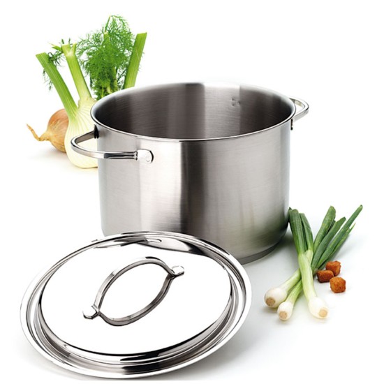 Cooking pot with lid, 20 cm/5 l "Resto", stainless steel - Demeyere