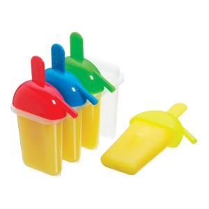 Set van 4 ijsvormen, 80 ml, gemaakt van plastic - gemaakt door Kitchen Craft