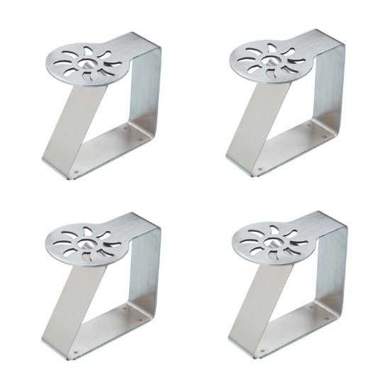 Set di 4 fermagli per tovaglie in acciaio inossidabile - di Kitchen Craft
