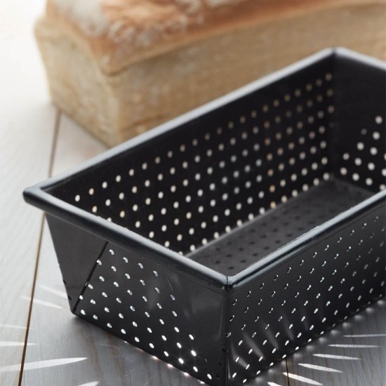 Tray for the oven, perforated, steel, 21 x 11 cm - Kitchen Craft