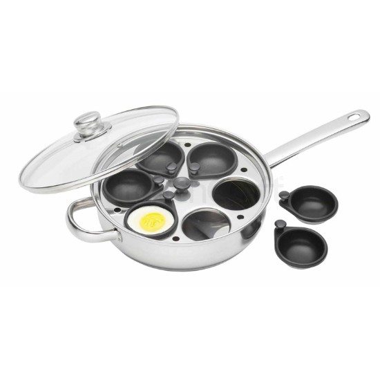 Teglia per uova in camicia con coperchio 26 cm - Kitchen Craft