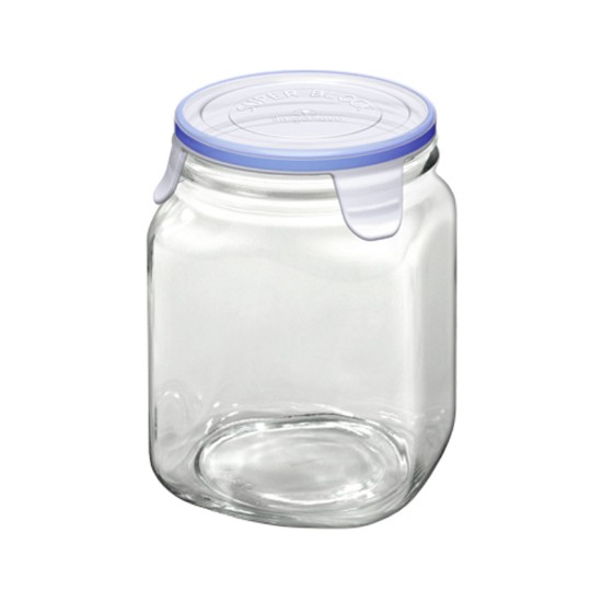 Glazen pot, 1L, "Superblock" - Borgonovo