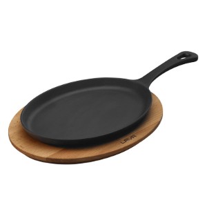 Padella ovale per Fajita, 17 x 23 cm, ghisa - marca LAVA