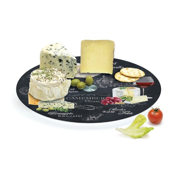 Draaiplateau "World of Cheese" voor het serveren van kaas, 32 cm - Easy Life