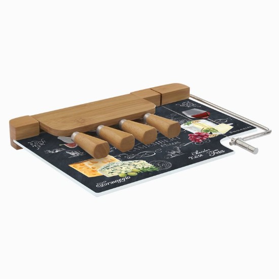 "World of cheese" 6-delige kazen serveerset, 31,5x20 cm - Easy Life