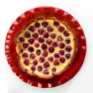 Teglia per torte, ceramica, 26 cm/1,2 L, Burgundy - Emile Henry