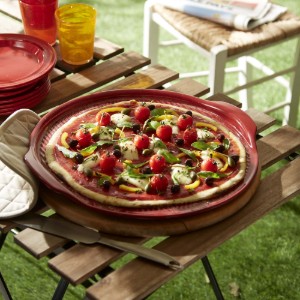 Pizzaplaat, keramiek, 40cm, Burgundy - Emile Henry