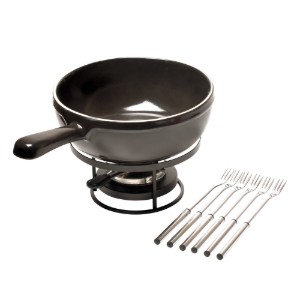 Set per fonduta, 24 cm / 2,4 l, Charcoal - Emile Henry