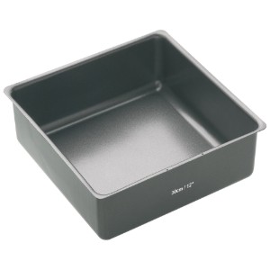 Vassoio profondo e quadrato, acciaio, 30 × 30 cm - Kitchen Craft
