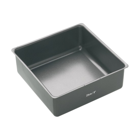 Diepe, vierkante schaal, 23 cm, staal - Kitchen Craft