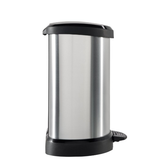 Trash bin, bil-pedala, 15L, "Deco" - Curver