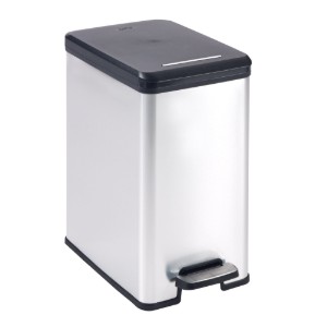 Pattumiera rettangolare, con pedale, 25L, "Slim" - Curver