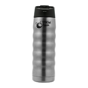 Bottiglia termoisolante in acciaio inox, 480 ml, "Pioneer", Argento - Grunwerg