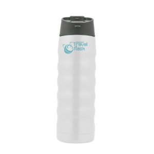 Flacone termoisolante "Pioneer" in acciaio inox, 480 ml, Bianco - Grunwerg
