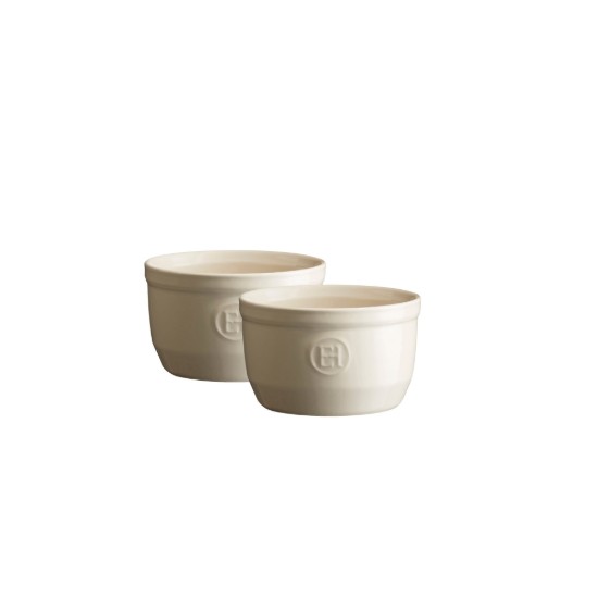 Set van 2 Ramekin-kommen, keramiek, 10 cm, Clay - Emile Henry