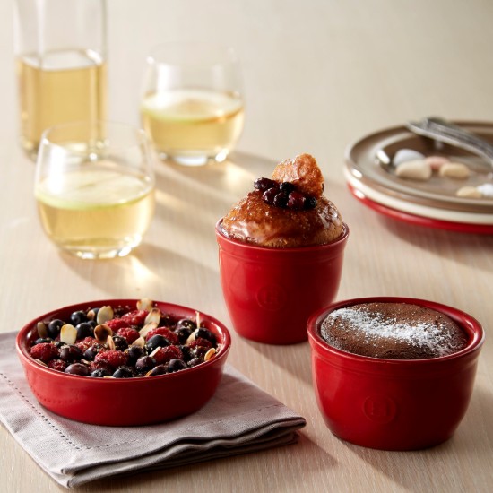 Set di 2 ciotole Ramekin, ceramica, 10cm, Borgogna - Emile Henry