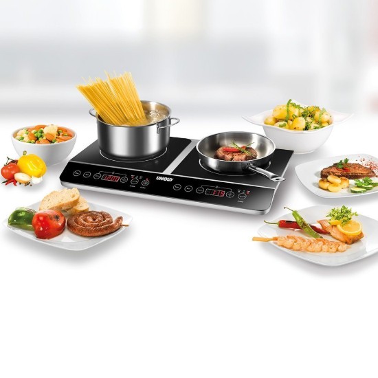 Induksjon dobbel komfyr, 3500W - Unold