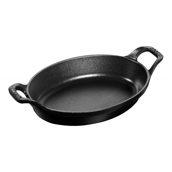 Pirofila ovale, ghisa, 28 cm, Black - Staub