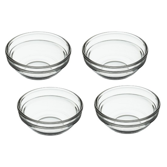 Set van 4 kommen, 7,5 cm, gemaakt van glas - gemaakt door Kitchen Craft