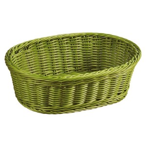 Ovale broodmand, 29,5 x 23 cm, kunststof, Groen - Kesper