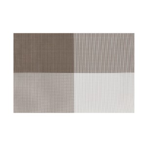 Set van 4 tafelmatten, 45 × 30 cm, Bruin