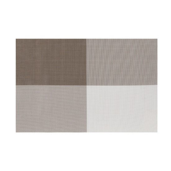 Set di 4 tovagliette, 45 × 30 cm, Marrone
