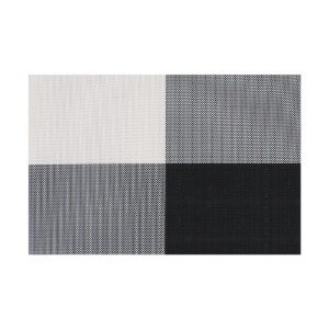 Set van 4 tafelmatten, zwart-wit, 45 × 30 cm