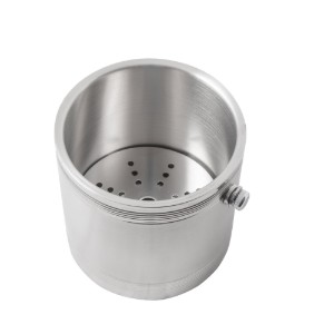 Secchiello per ghiaccio con manico, acciaio inox 1 L