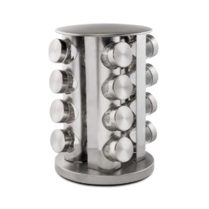 Set di 16 contenitori per spezie con cremagliera - Zokura