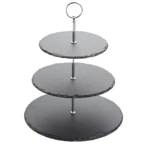 Schotel 3 niveaus, 28,5 x 34,5 cm, leisteen - Kitchen Craft