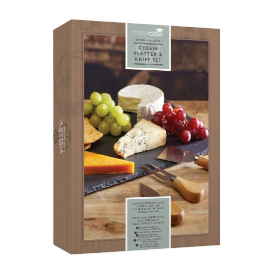 Set da portata per formaggio 4 pezzi, 'Artesa' - Kitchen Craft