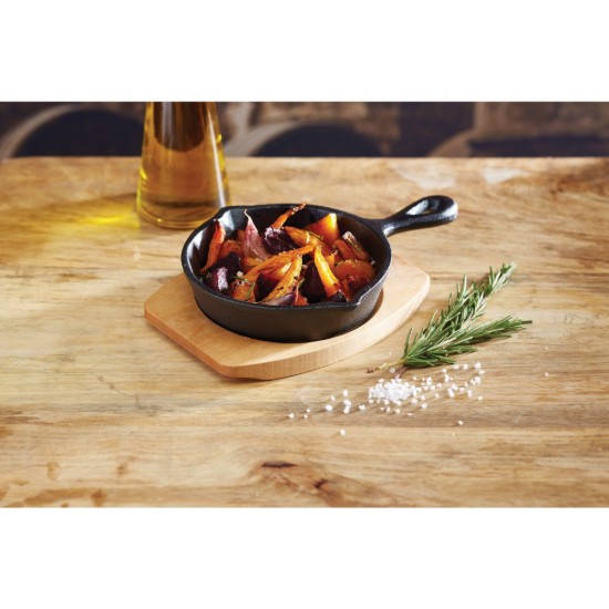 Mini-cooking pan 12 cm with wooden support - Kitchen Craft