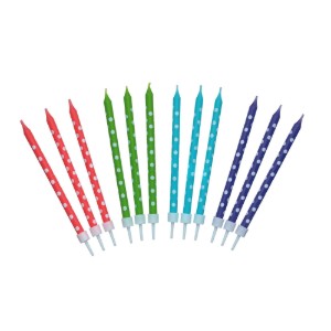 Set van 24 verjaardagskaarsen - door Kitchen Craft