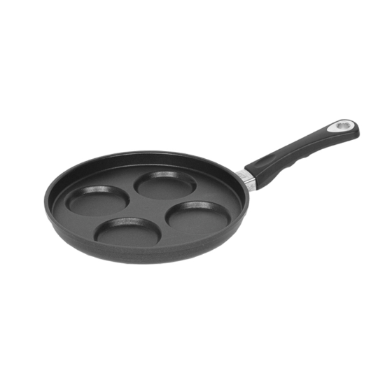 Pannenkoeken-/blini'span, aluminium, 26 cm, hoogte 1 cm, inductie - AMT Gastroguss