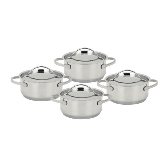 Set mit 4 Mini-Kochtöpfen mit Deckel "Resto" - Demeyere