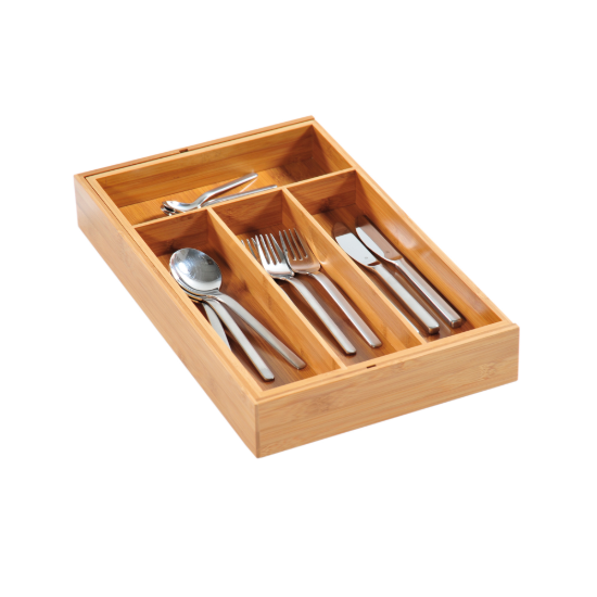 Lade organizer, 26-49 cm, bamboe hout - Kesper