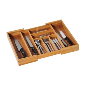 Uitbreidbare bestekorganizer, 35-58 cm, bamboe - Kesper