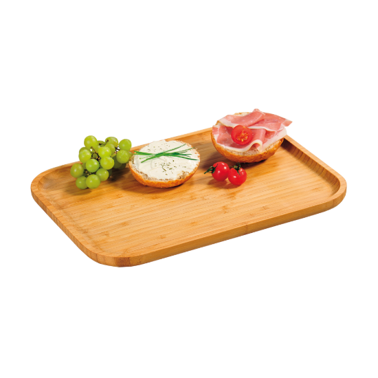 Dienblad, 37,5 x 27,5 cm, bamboe hout - Kesper