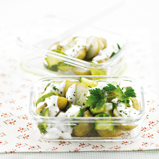 Food storage container, "Air Type" range, 400 ml, made from glass - Glasslock