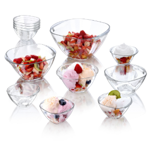 Schaal, 15 x 13,8 cm / 500 ml, glas - Borgonovo