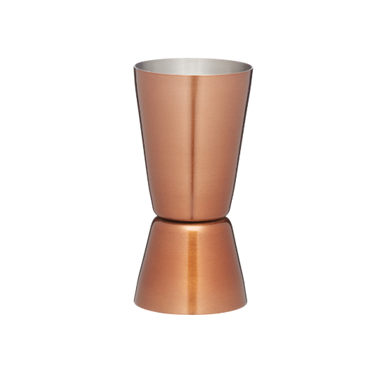Dubbele maat cocktailbeker, 25/50 ml, roestvrij staal, koperkleur – Kitchen Craft
