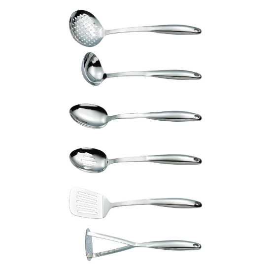 Set utensili da cucina 7 pezzi, acciaio inossidabile - Zokura