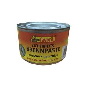 Fuel paste for fondue