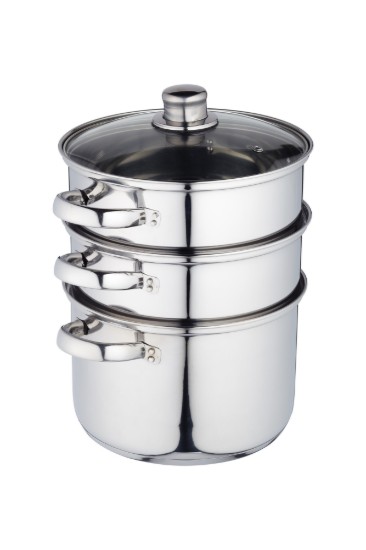 Set di pentole a più livelli in acciaio inossidabile per la cottura a vapore - di Kitchen Craft