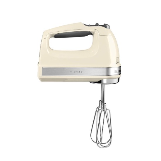 Handmixer, 9 versnellingsinstellingen, 85 W, kleur "Almond Cream" - merk KitchenAid