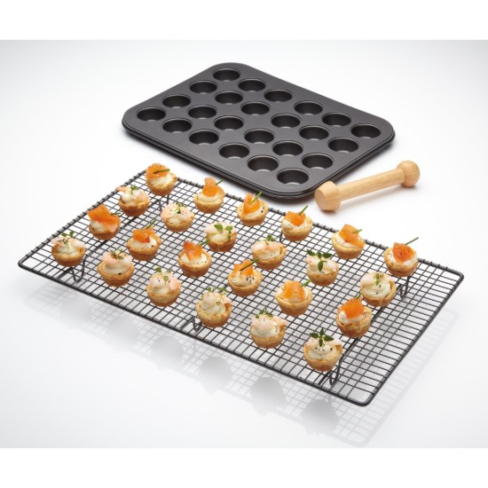 Minitaartvorm, staal, 35 x 27 cm - Kitchen Craft